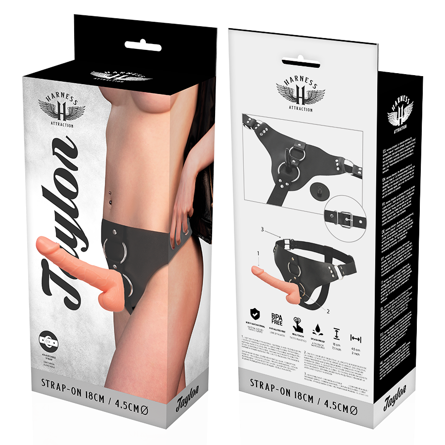 HARNESS ATTRACTION - ARNÉS TAYLOR DELUXE 18 CM -O- 4.5 CM - Imagen 4