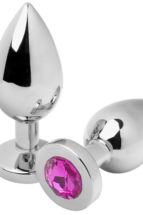 METAL HARD – ANAL PLUG DIAMOND ROSA SMALL 5.71CM