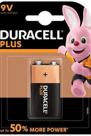 DURACELL - PLUS POWER PILA ALCALINA 9V LR61 BLISTER*1