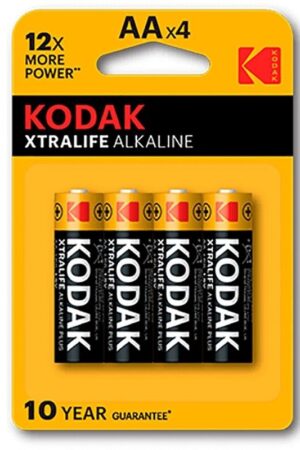 KODAK - XTRALIFE PILA ALCALINA AA LR6 BLISTER*4