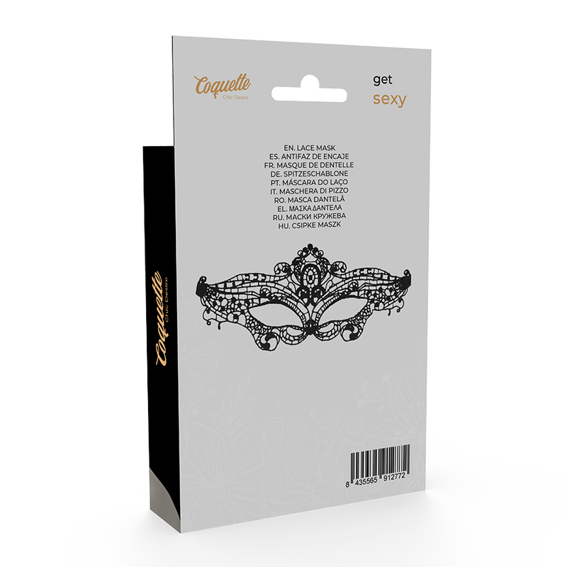 COQUETTE CHIC DESIRE - ANTIFAZ ENCAJE NEGRO FINO - Imagen 4