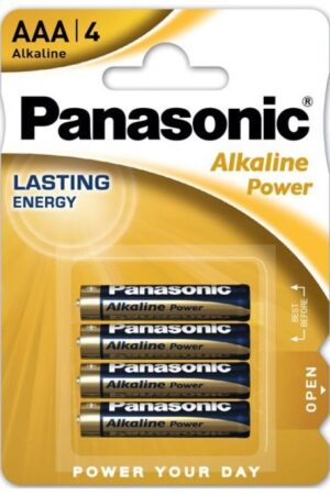 PANASONIC - BRONZE PILA ALCALINA AAA LR03 BLISTER*4