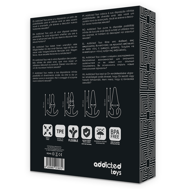 ADDICTED TOYS - SET 4 PLUGS ANALES - Imagen 8