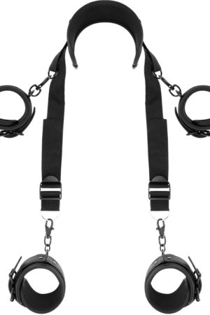 FETISH SUBMISSIVE - POSICIÓN MASTER CON 4 ESPOSAS CON FORRO DE NEOPRENO