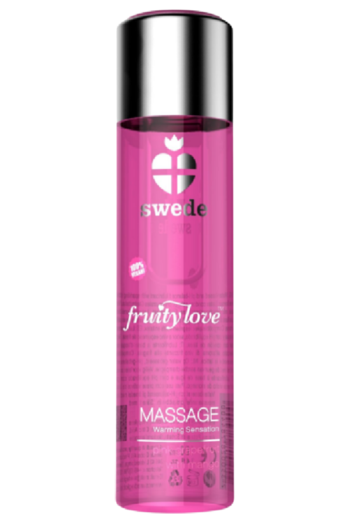 SWEDE – FRUITY LOVE ACEITE EFECTO CALOR FRAMBUESA Y RUIBARBO 120 ML