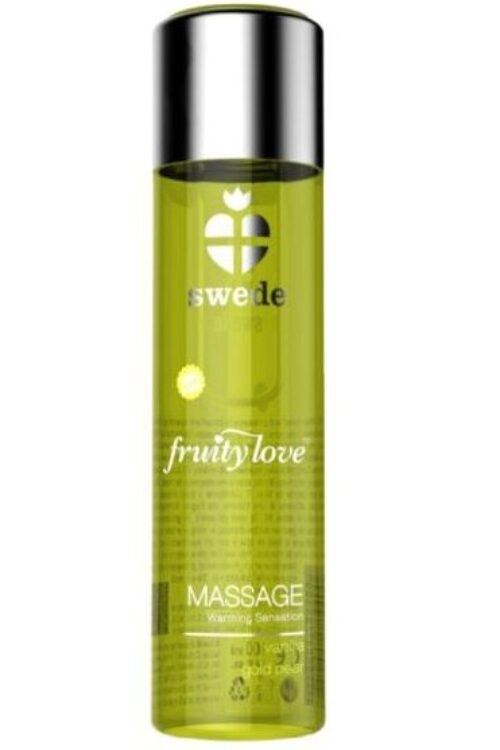 SWEDE – FRUITY LOVE ACEITE EFECTO CALOR VAINILLA Y PERA 60 ML