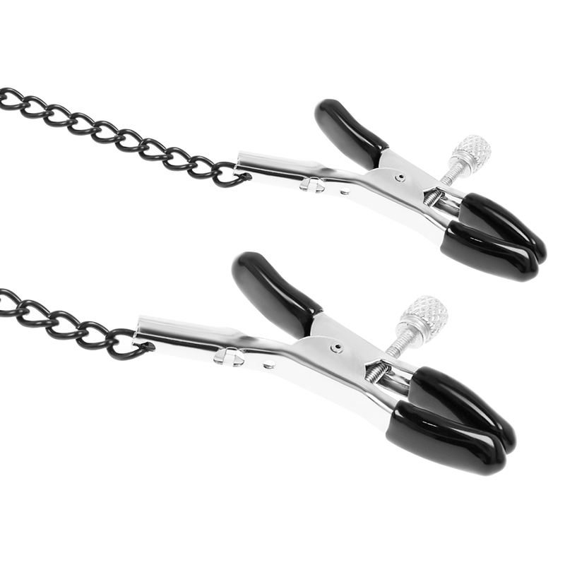 FETISH SUBMISSIVE - ANILLA MORDAZA CON PINZAS PARA PEZONES - Imagen 5