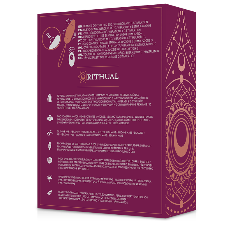 RITHUAL - PRIYA HUEVO CONTROL REMOTO G-SPOT + VIBRACIÓN - Imagen 7