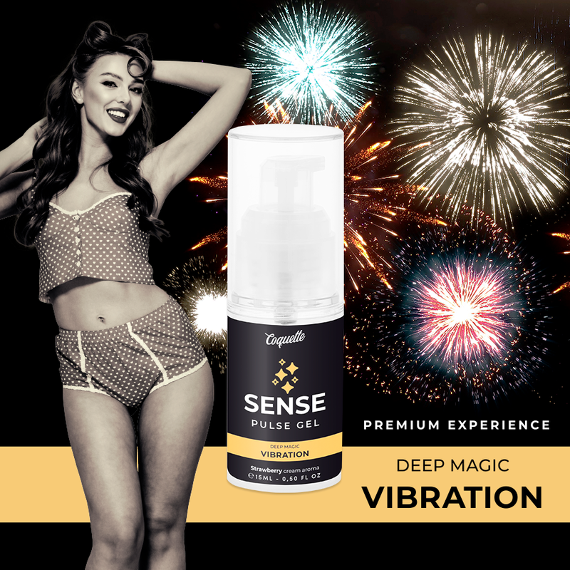 COQUETTE CHIC DESIRE - PULSE GEL FRESA VIBRACIÓN LIQUIDA PREMIUM 15ML - Imagen 2