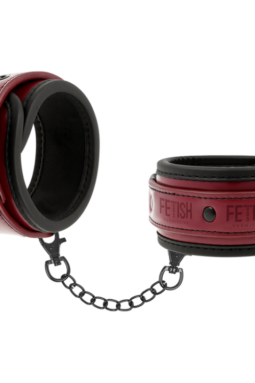 FETISH SUBMISSIVE DARK ROOM – ESPOSAS CUERO VEGANO CON FORRO DE NEOPRENO