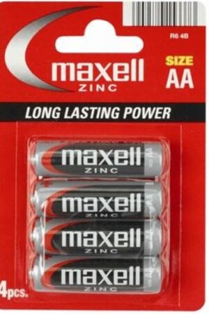 MAXELL - PILA SALINA MANGANESO AA R6 BLISTER*4