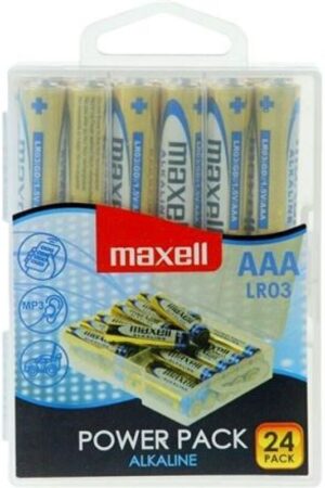 MAXELL - PILA ALCALINA AAA LR03 PACK*24 PILAS