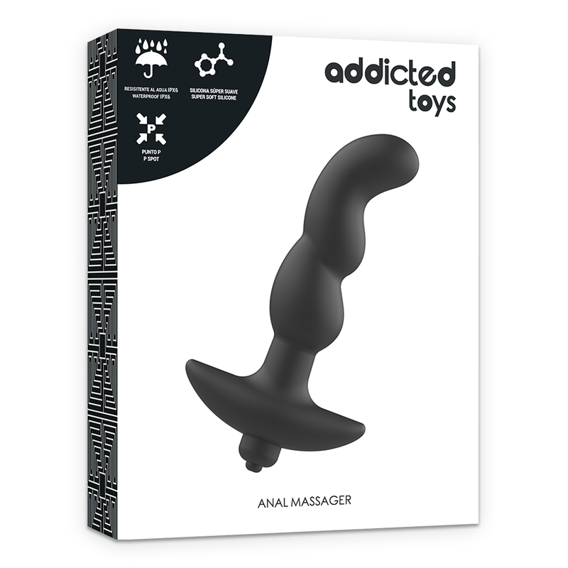 ADDICTED TOYS - MASAJEADOR ANAL CON VIBRACIÓN NEGRO MODELO 2 - Imagen 3