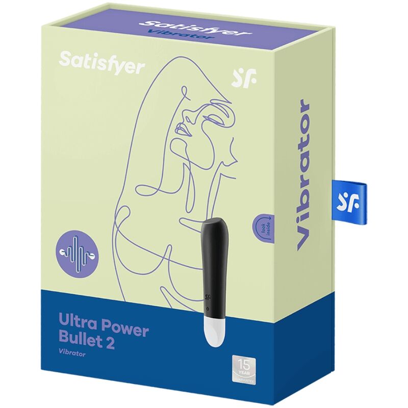 SATISFYER - ULTRA POWER BULLET 2 BALA VIBRADORA NEGRA - Imagen 4