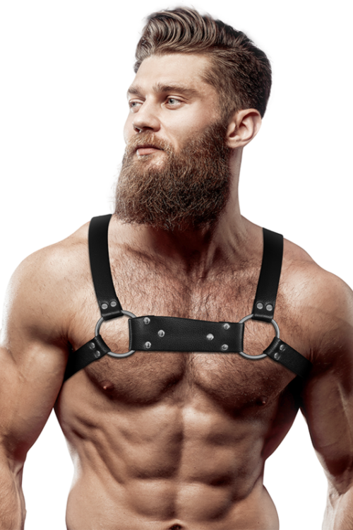 FETISH SUBMISSIVE ATTITUDE – ARNÉS BULLDOG ECOPIEL PECHO HOMBRE TALLA M/L