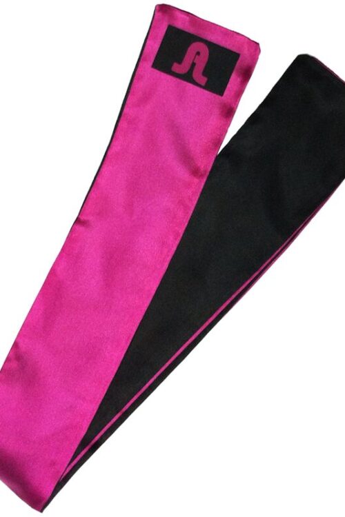 ADRIEN LASTIC – VENDA SATIN REVERSIBLE ROSA/NEGRO