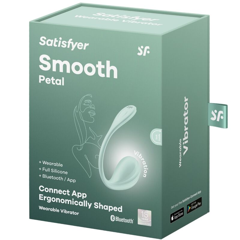 SATISFYER - SMOOTH PETAL ESTIMULADOR PUNTO G VERDE AGUA APP GRATUITA - Imagen 5