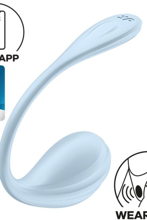 SATISFYER – SMOOTH PETAL ESTIMULADOR PUNTO G CELESTE APP GRATUITA