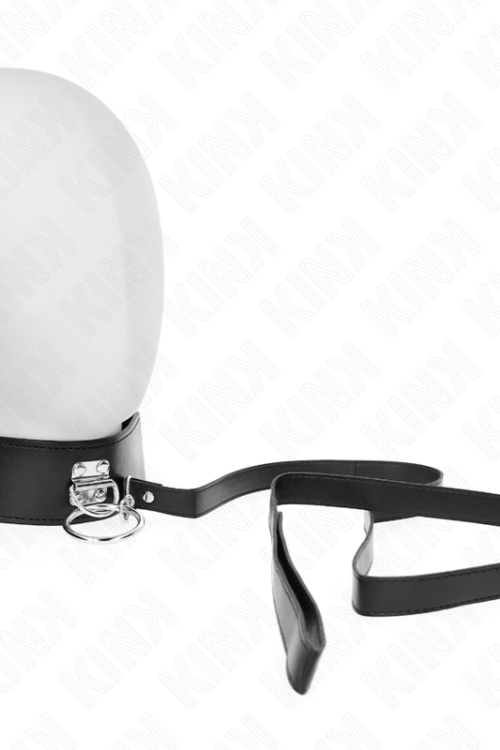 KINK – COLLAR CON CORREA 116 CM CON TACHUELAS CORREA POLIPIEL 50 X 5 CM