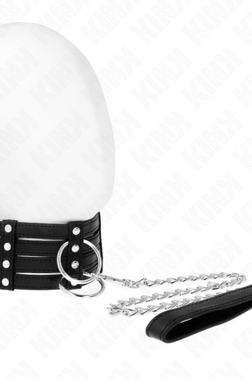 KINK – COLLAR CON CORREA 65 CM ESTILO SUB AJUSTABLE 35-51 CM X 7 CM