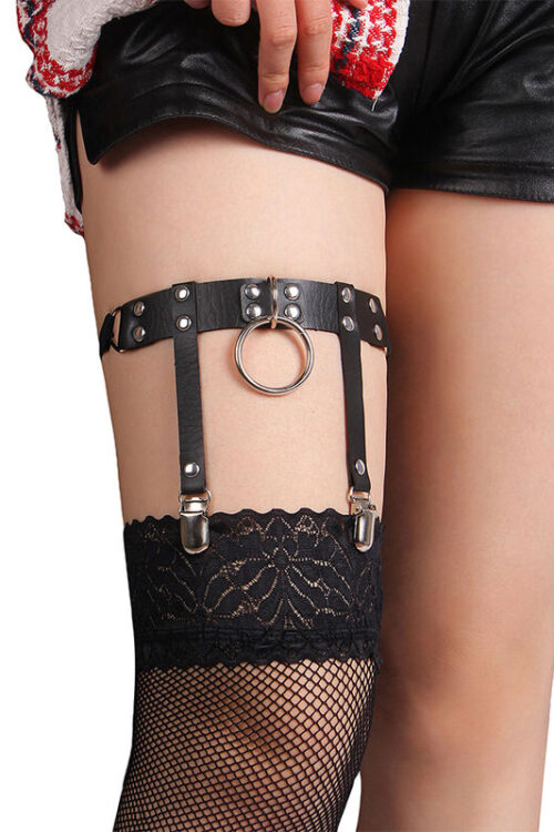 SUBBLIME – 953744 LIGA PUNK DE CUERO AJUSTABLE NEGRO TALLA ÚNICA