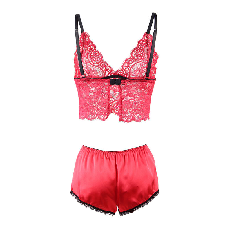 SUBBLIME - 953904 SET 3 PIEZAS ENCAJE Y SATEN ROJO L/XL - Imagen 12