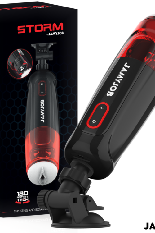 JAMYJOB – STORM MASTURBADOR VAGINA AUTOMÁTICO 10 MODOS ROTACIÓN Y EMPUJE