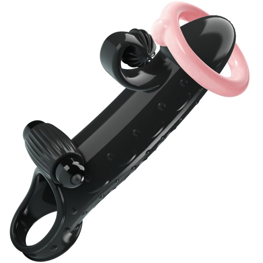 ROMANCE - FUNDA PARA PENE CON VIBRACIÓN NEGRO - Imagen 10