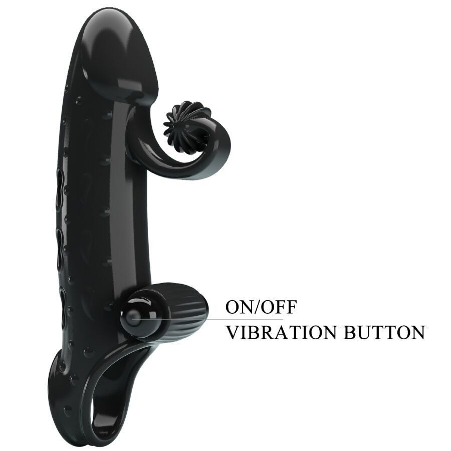 ROMANCE - FUNDA PARA PENE CON VIBRACIÓN NEGRO - Imagen 11