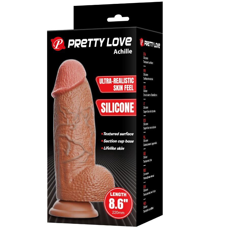 PRETTY LOVE - ACHILLE DILDO ULTRA REALÍSTICO 22 CM - Imagen 5