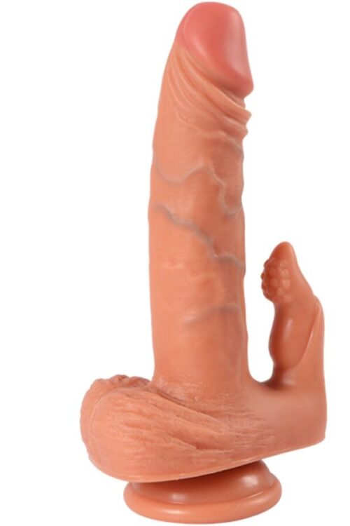 SHEQU – JULIAN DILDO Y ESTIMULADOR DE CLÍTORIS CON VIBRACIÓN Y CONTROL REMOTO 16 CM