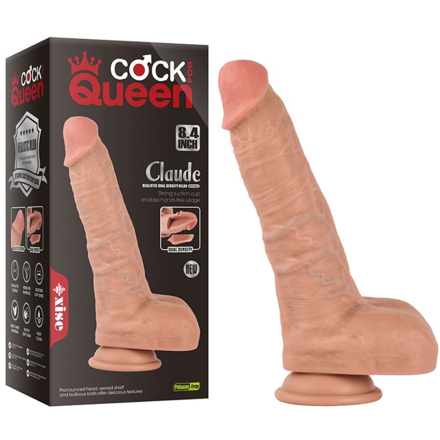 XISE - CLAUDE DILDO REALÍSTICO DOBLE DENSIDAD 16,5 CM - Imagen 4