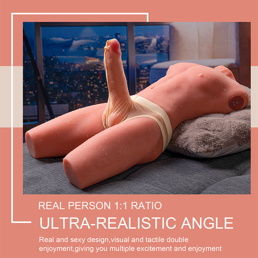 XISE - JASON HALF BODY TORSO REALÍSTICO MASCULINO CON THRUSTING Y VIBRACIÓN 55 CM - Imagen 16