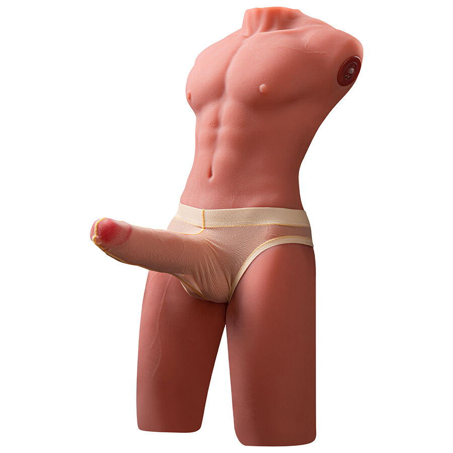 XISE - JASON HALF BODY TORSO REALÍSTICO MASCULINO CON THRUSTING Y VIBRACIÓN 55 CM - Imagen 4