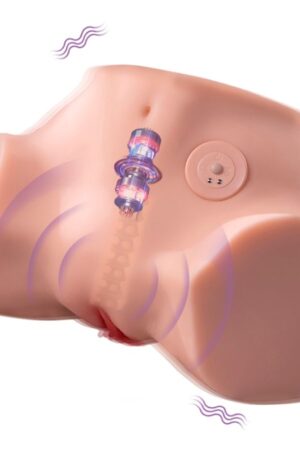 XISE - FENNIE SHAKING MASTURBADOR VAGINA Y ANO REALÍSTICO MULTIPOSICIÓN CON VIBRACIÓN