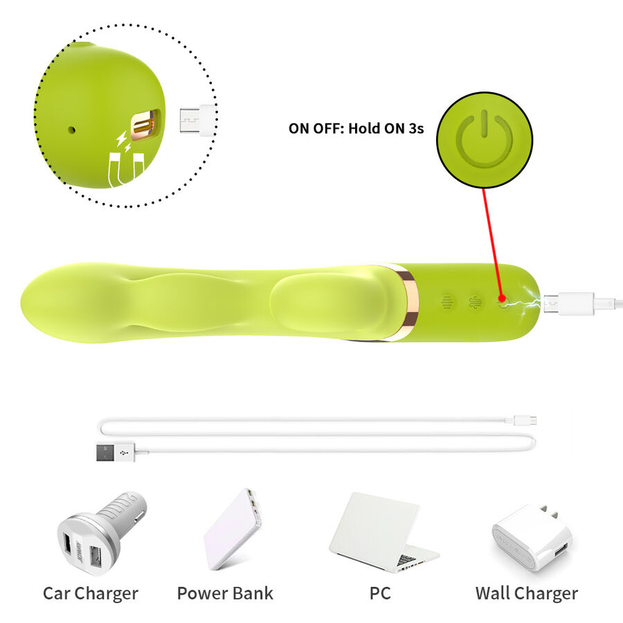 ARMONY - VIBRADOR ESTIMULADOR PUNTO A INFLABLE VERDE - Imagen 3