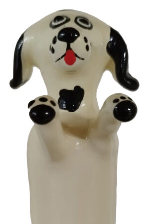 CONDOMERIE - PRESERVATIVO DECORATIVO PINTADO A MANO PERRO BLANCO FELIZ XL