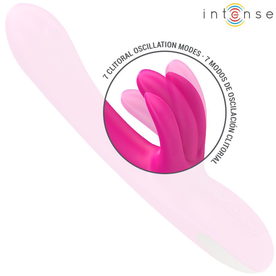 INTENSE - BRITNEY VIBRADOR MULTIFUNCIÓN RABBIT 23 CM ROSA - Imagen 5