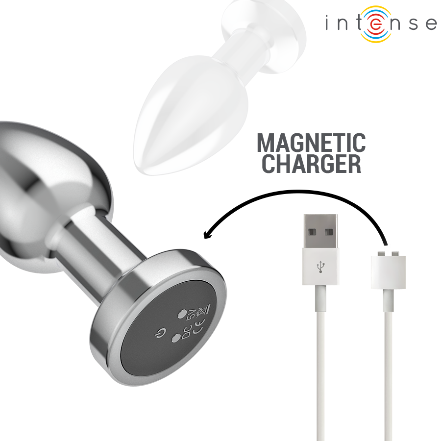 INTENSE - PLUG ANAL 10 VIBRACIONES METAL CON CONTROL REMOTO M - Imagen 5