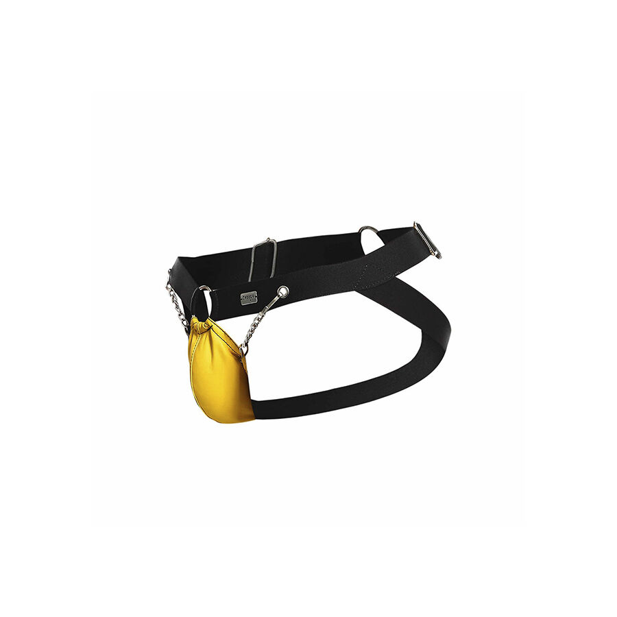 MOB - DNGEON JOCKSTRAP AMARILLO CON CADENAS TALLA ÚNICA - Imagen 6