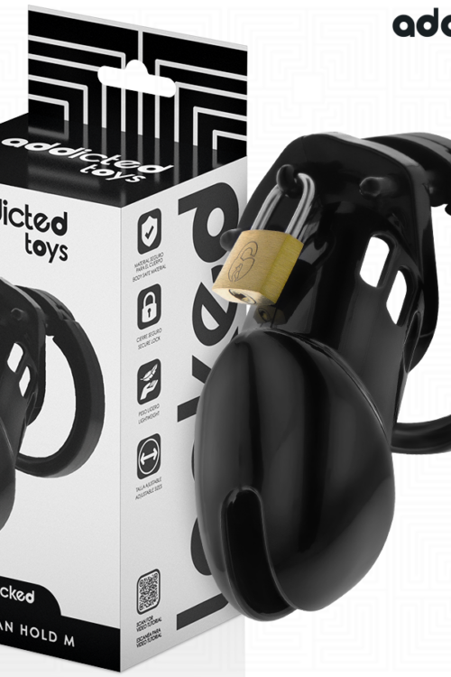 ADDICTED TOYS LOCKED – OBSIDIAN HOLD JAULA PARA PENE TALLA M