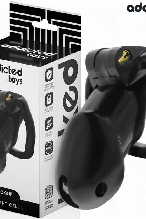 ADDICTED TOYS LOCKED – MINDNIGHT CELL JAULA PARA PENE TALLA L