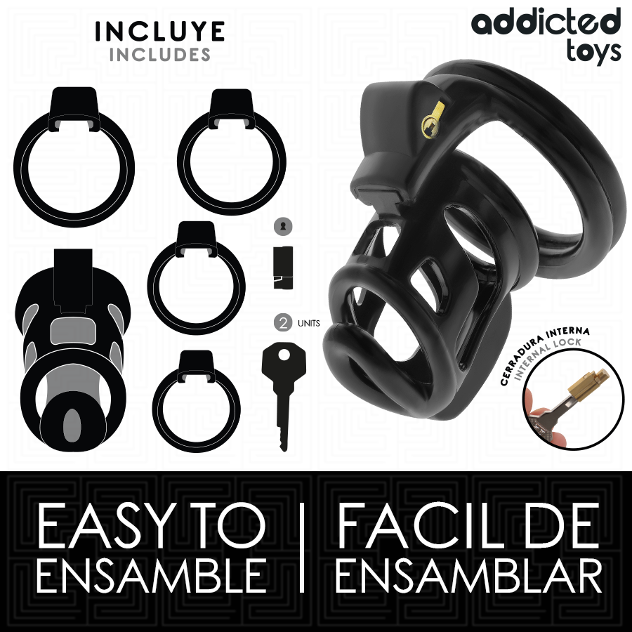 ADDICTED TOYS LOCKED - GILDEN CAGE JAULA PARA PENE DE SILICONA 8,5 CM - Imagen 5