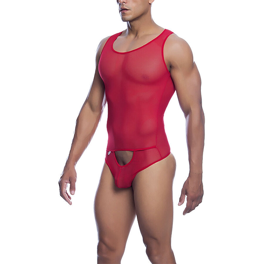MOB - BODYSHEER TRANSPARTE ROJO TALLA S/M - Imagen 4