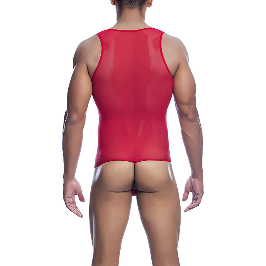MOB - BODYSHEER TRANSPARTE ROJO TALLA S/M - Imagen 5