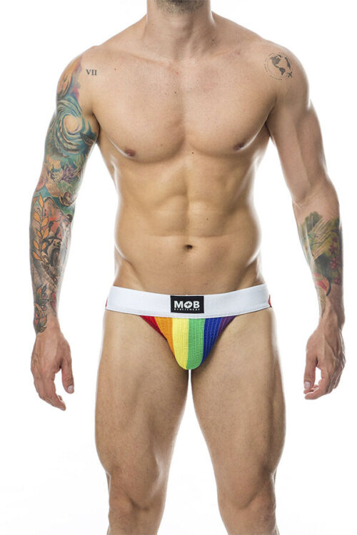 MOB – JOCK CLASICO STRIPE RAINBOW TALLA S