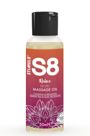 STIMUL8 - S8 RELAX ACEITE DE MASAJE ERÓTICO TÉ VERDE 50 ML