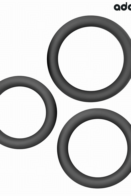 ADDICTED TOYS – SET DE ANILLOS SILICONA PLANOS