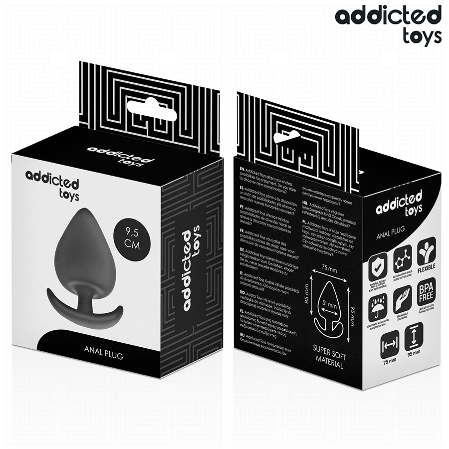 ADDICTED TOYS - PLUG ANAL SILICONA TALLA XL 9.5 CM - Imagen 2