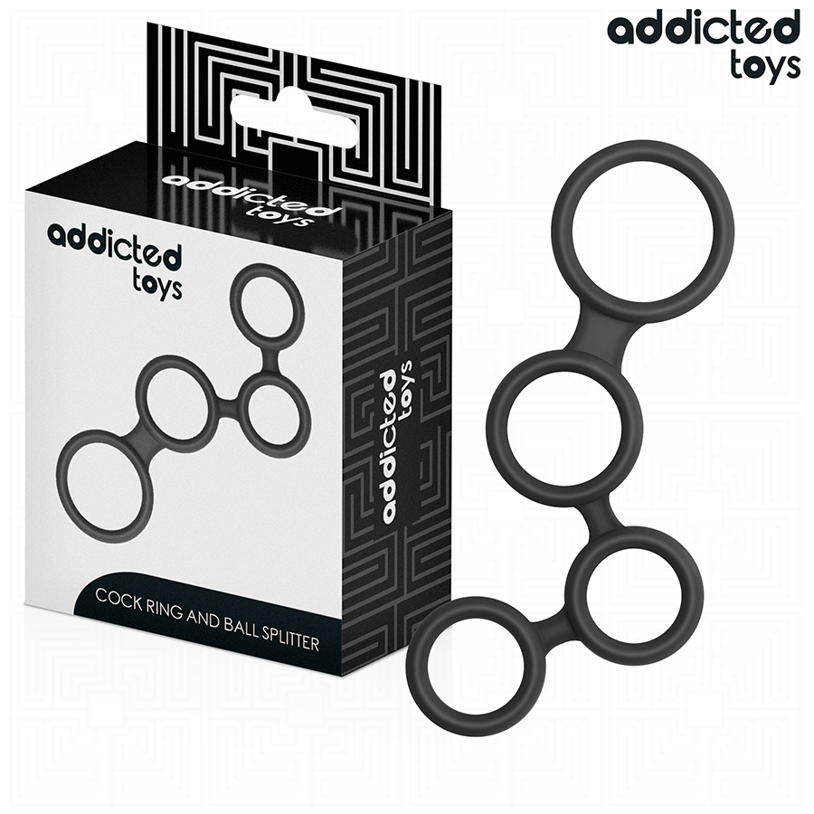 ADDICTED TOYS - ANILLO PARA EL PENE CON DIVISORES PARA TESTÍCULOS - Imagen 2